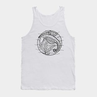 Seahorse art graphic Tank Top